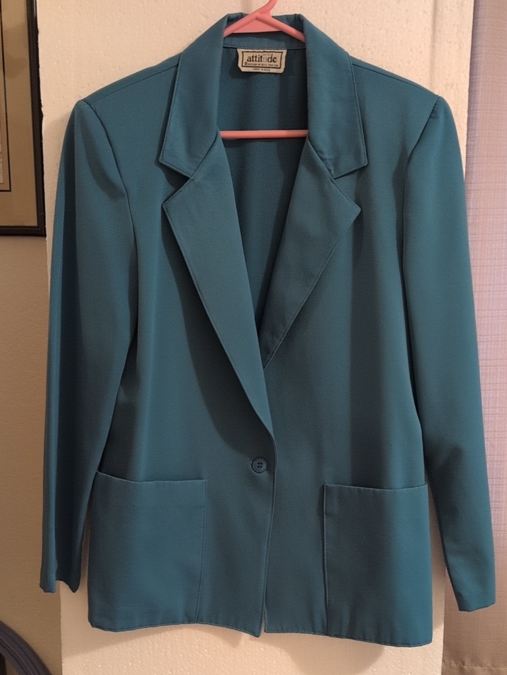 Teal Women's Blazer Jacket